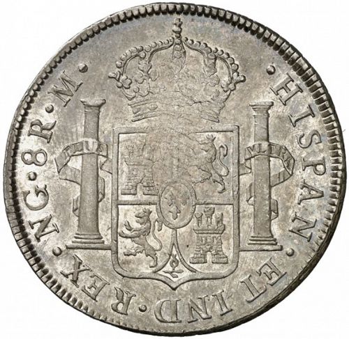 8 Reales Reverse Image minted in SPAIN in 1814M (1808-33  -  FERNANDO VII)  - The Coin Database