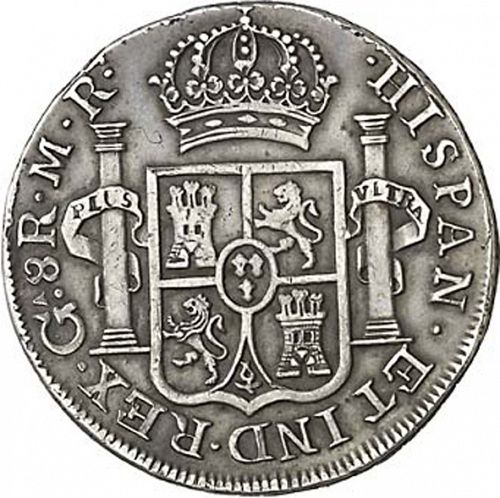 8 Reales Reverse Image minted in SPAIN in 1815MR (1808-33  -  FERNANDO VII)  - The Coin Database