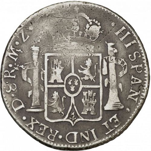 8 Reales Reverse Image minted in SPAIN in 1815MZ (1808-33  -  FERNANDO VII)  - The Coin Database