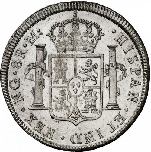 8 Reales Reverse Image minted in SPAIN in 1815M (1808-33  -  FERNANDO VII)  - The Coin Database