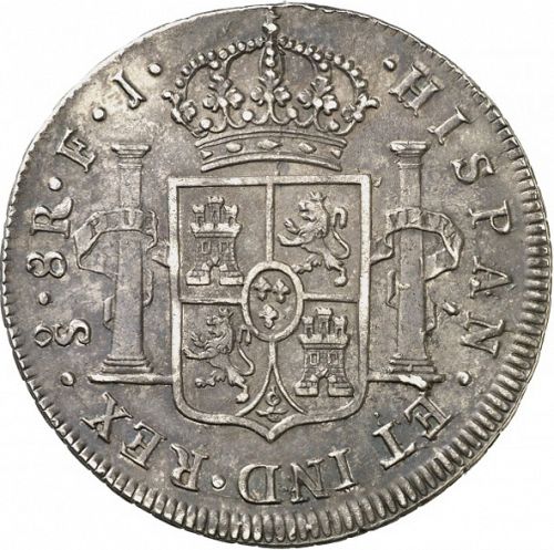 8 Reales Reverse Image minted in SPAIN in 1816FJ (1808-33  -  FERNANDO VII)  - The Coin Database
