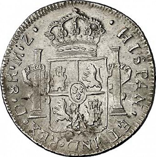 8 Reales Reverse Image minted in SPAIN in 1816MZ (1808-33  -  FERNANDO VII)  - The Coin Database