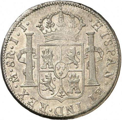 8 Reales Reverse Image minted in SPAIN in 1817JJ (1808-33  -  FERNANDO VII)  - The Coin Database