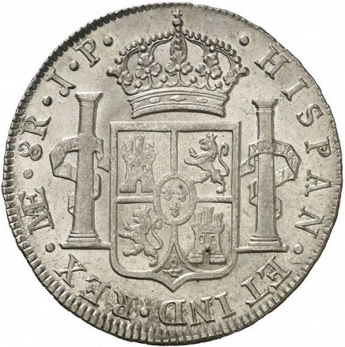 8 Reales Reverse Image minted in SPAIN in 1817JP (1808-33  -  FERNANDO VII)  - The Coin Database