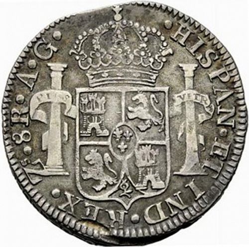 8 Reales Reverse Image minted in SPAIN in 1818AG (1808-33  -  FERNANDO VII)  - The Coin Database