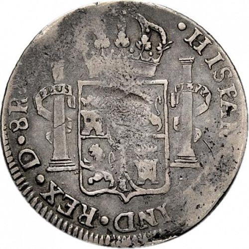 8 Reales Reverse Image minted in SPAIN in 1818MZ (1808-33  -  FERNANDO VII)  - The Coin Database