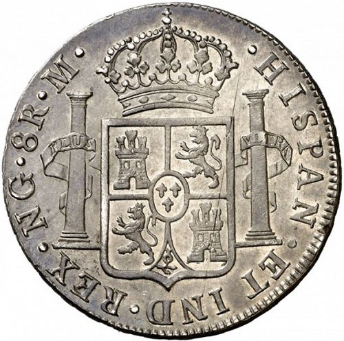 8 Reales Reverse Image minted in SPAIN in 1819M (1808-33  -  FERNANDO VII)  - The Coin Database