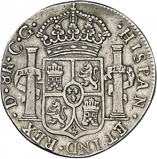 8 Reales Reverse Image minted in SPAIN in 1821CG (1808-33  -  FERNANDO VII)  - The Coin Database