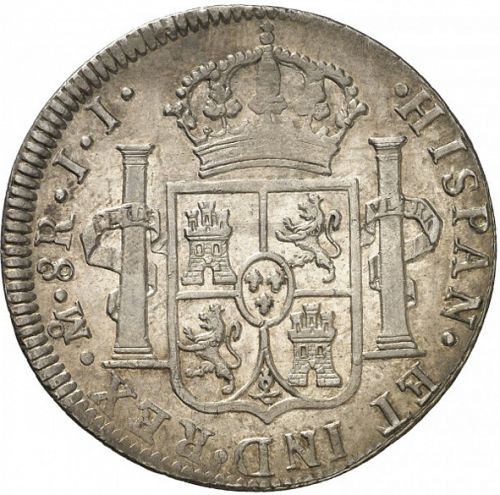 8 Reales Reverse Image minted in SPAIN in 1821JJ (1808-33  -  FERNANDO VII)  - The Coin Database