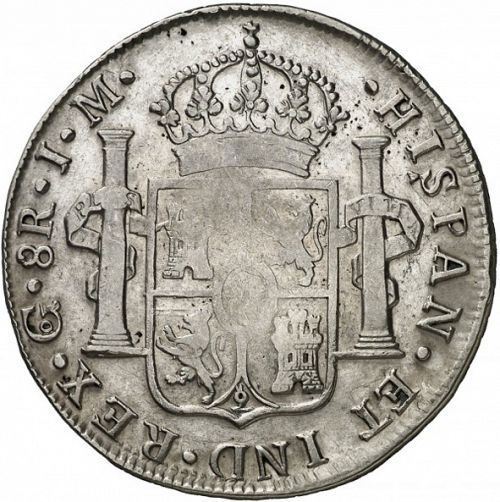 8 Reales Reverse Image minted in SPAIN in 1821JM (1808-33  -  FERNANDO VII)  - The Coin Database