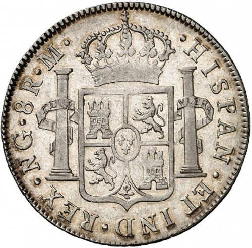 8 Reales Reverse Image minted in SPAIN in 1821M (1808-33  -  FERNANDO VII)  - The Coin Database