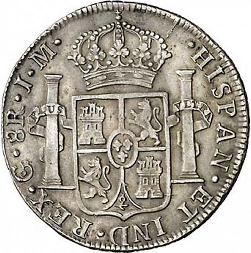 8 Reales Reverse Image minted in SPAIN in 1822JM (1808-33  -  FERNANDO VII)  - The Coin Database