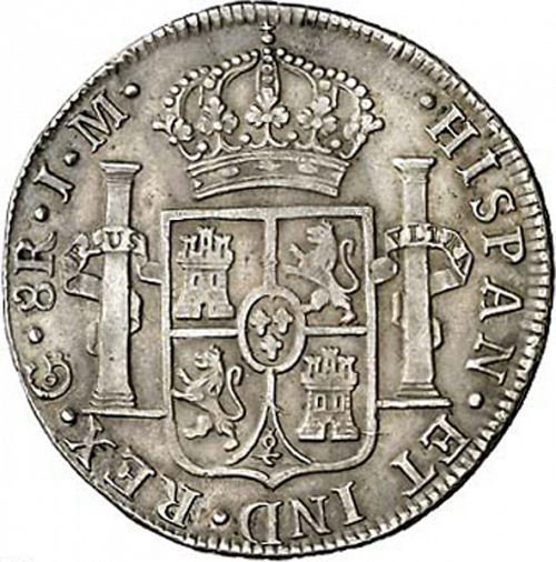 8 Reales Reverse Image minted in SPAIN in 1822M (1808-33  -  FERNANDO VII)  - The Coin Database