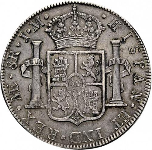 8 Reales Reverse Image minted in SPAIN in 1824JM (1808-33  -  FERNANDO VII)  - The Coin Database