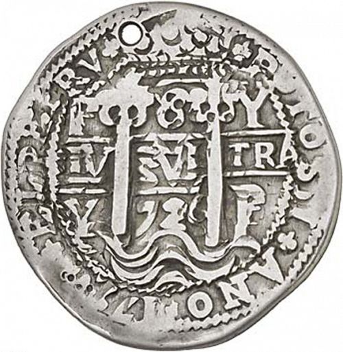 8 Reales Obverse Image minted in SPAIN in 1726Y (1724  -  LUIS I)  - The Coin Database