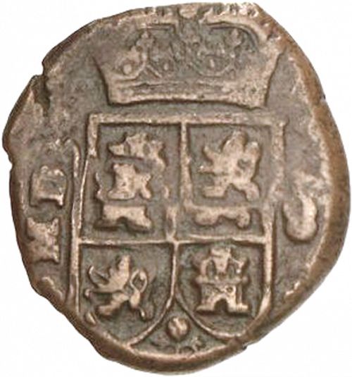 8 Maravedies Obverse Image minted in SPAIN in 1691 (1665-00  -  CARLOS II)  - The Coin Database