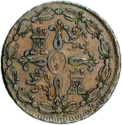 8 Maravedies Reverse Image minted in SPAIN in 1788 (1759-88  -  CARLOS III)  - The Coin Database