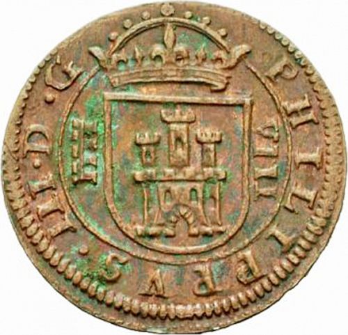 8 Maravedies Obverse Image minted in SPAIN in 1617 (1598-21  -  FELIPE III)  - The Coin Database