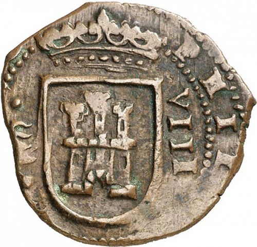 8 Maravedies Obverse Image minted in SPAIN in 1618 (1598-21  -  FELIPE III)  - The Coin Database