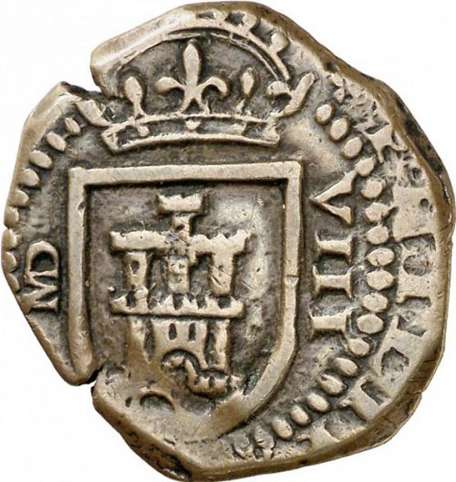 8 Maravedies Obverse Image minted in SPAIN in 1619 (1598-21  -  FELIPE III)  - The Coin Database
