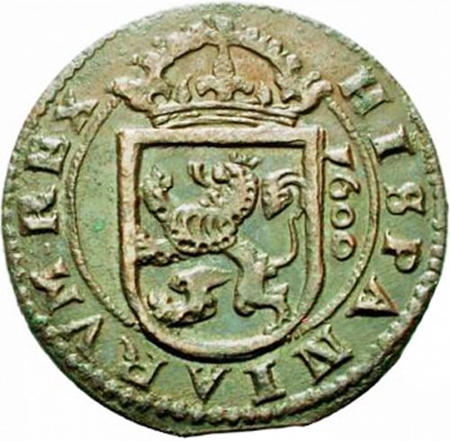 8 Maravedies Reverse Image minted in SPAIN in 1600 (1598-21  -  FELIPE III)  - The Coin Database