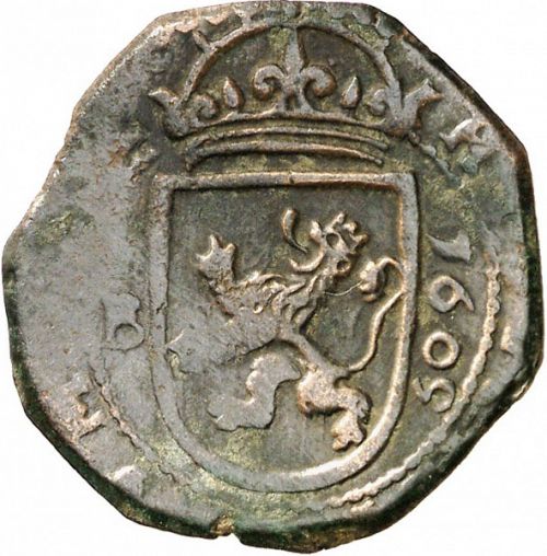 8 Maravedies Reverse Image minted in SPAIN in 1605 (1598-21  -  FELIPE III)  - The Coin Database