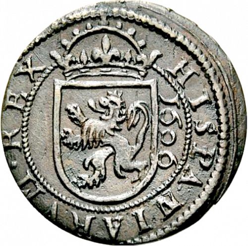 8 Maravedies Reverse Image minted in SPAIN in 1606 (1598-21  -  FELIPE III)  - The Coin Database