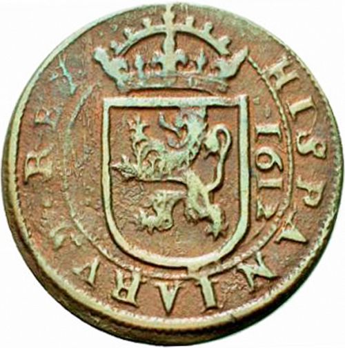 8 Maravedies Reverse Image minted in SPAIN in 1612 (1598-21  -  FELIPE III)  - The Coin Database
