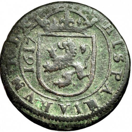 8 Maravedies Reverse Image minted in SPAIN in 1617 (1598-21  -  FELIPE III)  - The Coin Database