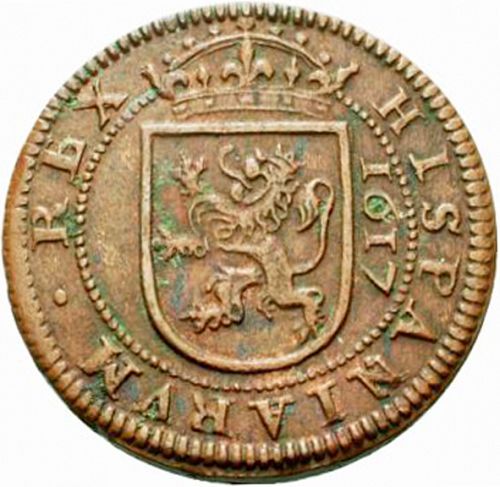 8 Maravedies Reverse Image minted in SPAIN in 1617 (1598-21  -  FELIPE III)  - The Coin Database