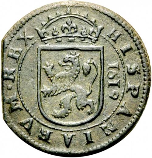8 Maravedies Reverse Image minted in SPAIN in 1619 (1598-21  -  FELIPE III)  - The Coin Database