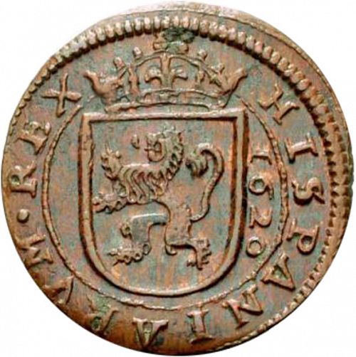 8 Maravedies Reverse Image minted in SPAIN in 1620 (1598-21  -  FELIPE III)  - The Coin Database