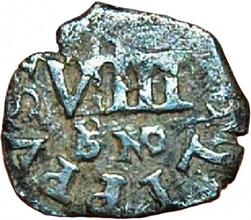 8 Maravedies Obverse Image minted in SPAIN in 1643B (1621-65  -  FELIPE IV)  - The Coin Database