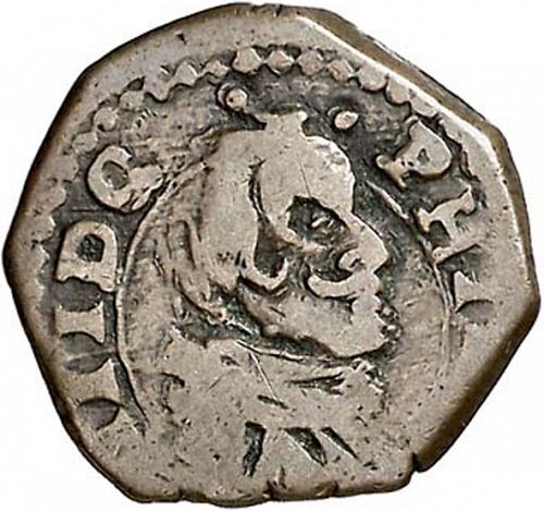 8 Maravedies Obverse Image minted in SPAIN in 1661 (1621-65  -  FELIPE IV)  - The Coin Database