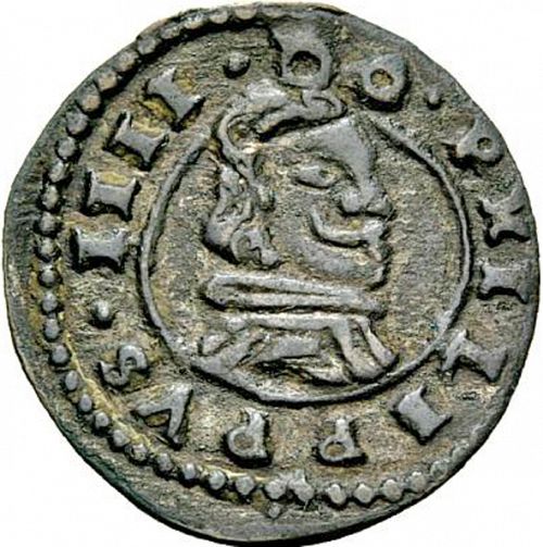 8 Maravedies Obverse Image minted in SPAIN in 1662M (1621-65  -  FELIPE IV)  - The Coin Database