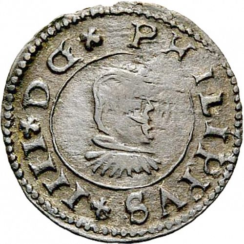 8 Maravedies Obverse Image minted in SPAIN in 1662R (1621-65  -  FELIPE IV)  - The Coin Database