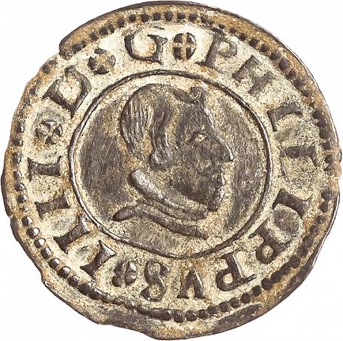 8 Maravedies Obverse Image minted in SPAIN in 1662S (1621-65  -  FELIPE IV)  - The Coin Database