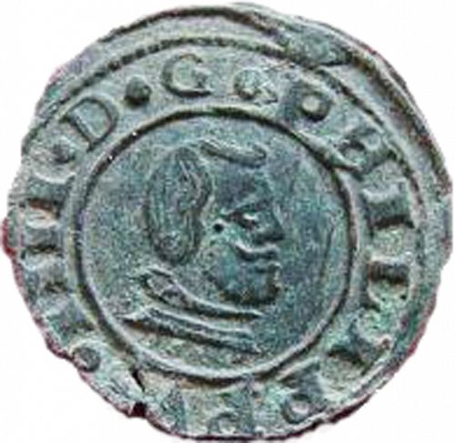 8 Maravedies Obverse Image minted in SPAIN in 1663CA (1621-65  -  FELIPE IV)  - The Coin Database