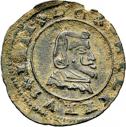 8 Maravedies Obverse Image minted in SPAIN in 1663N (1621-65  -  FELIPE IV)  - The Coin Database