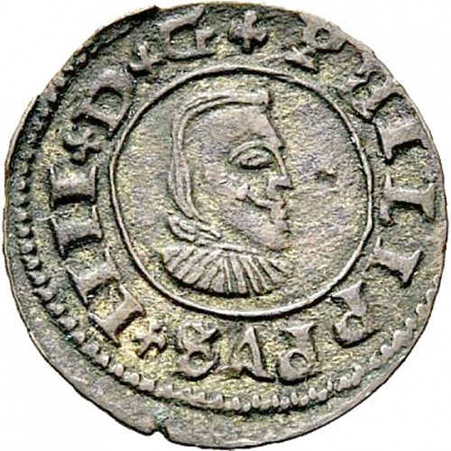 8 Maravedies Obverse Image minted in SPAIN in 1664R (1621-65  -  FELIPE IV)  - The Coin Database
