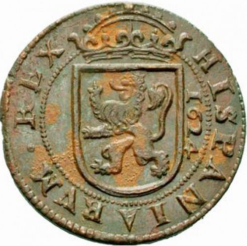 8 Maravedies Reverse Image minted in SPAIN in 1624 (1621-65  -  FELIPE IV)  - The Coin Database