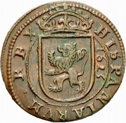 8 Maravedies Reverse Image minted in SPAIN in 1625 (1621-65  -  FELIPE IV)  - The Coin Database