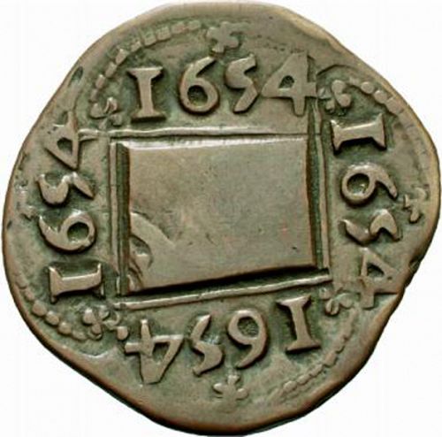 8 Maravedies Reverse Image minted in SPAIN in 1654 (1621-65  -  FELIPE IV)  - The Coin Database