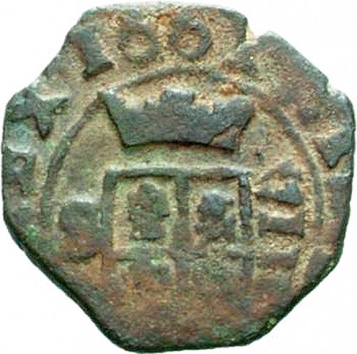 8 Maravedies Reverse Image minted in SPAIN in 1661R (1621-65  -  FELIPE IV)  - The Coin Database