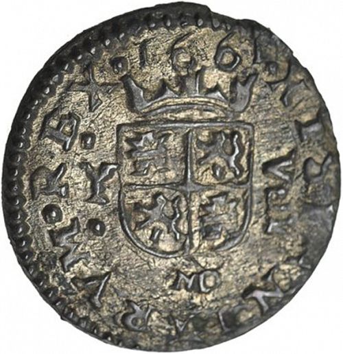 8 Maravedies Reverse Image minted in SPAIN in 1661Y (1621-65  -  FELIPE IV)  - The Coin Database