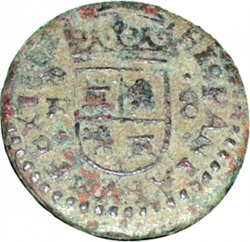 8 Maravedies Reverse Image minted in SPAIN in 1662R (1621-65  -  FELIPE IV)  - The Coin Database