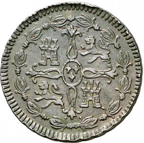 8 Maravedies Reverse Image minted in SPAIN in 1812 (1808-33  -  FERNANDO VII)  - The Coin Database