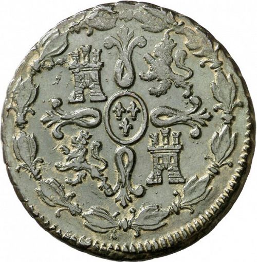 8 Maravedies Reverse Image minted in SPAIN in 1816 (1808-33  -  FERNANDO VII)  - The Coin Database