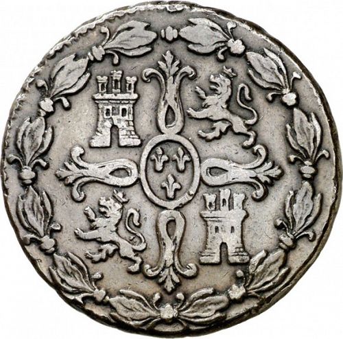 8 Maravedies Reverse Image minted in SPAIN in 1826 (1808-33  -  FERNANDO VII)  - The Coin Database