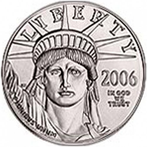 Bullion Obverse Image minted in UNITED STATES in 2006 (American Eagle -  Platinum 100 $)  - The Coin Database